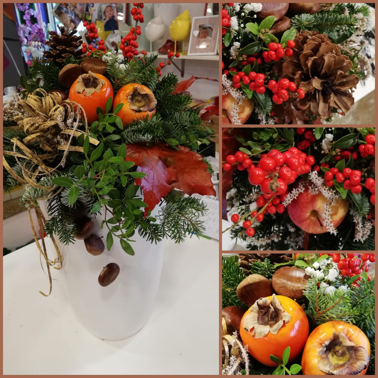 Composizione Autunnale Frutta Fioreria Bruseghini Besenello Trento